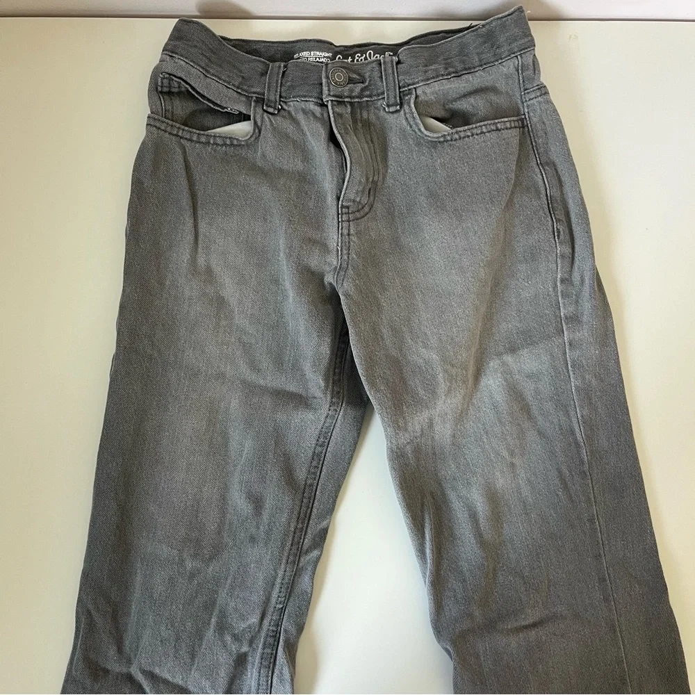 Lot of 3 Boys Cat & Jack Relaxed Straight Jeans size 12 - Picture 6 of 10